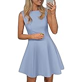 PRETTYGARDEN Cocktail Dresses for Women 2026 Summer Formal Boat Neck A Line Spring Elegant Graduation Party Mini Dress