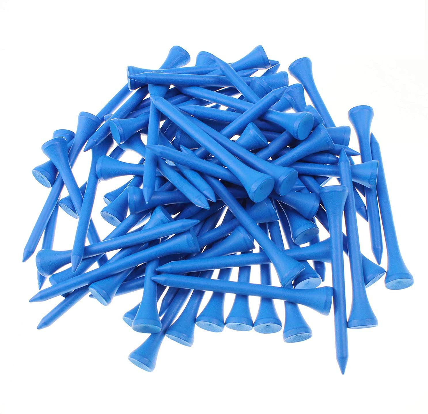 Namvo 50pcs Golf Tees 2.8in Professional Golf Tees, Golfing Tees Tall Golf Tees Bulk Reduce Side Spin and Friction Blue