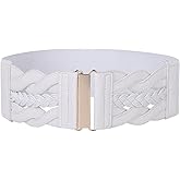 GRACE KARIN Women's Elastic Wide Belts Vintage Stretchy Belt Retro Fashion Cinch Belts for Dresses