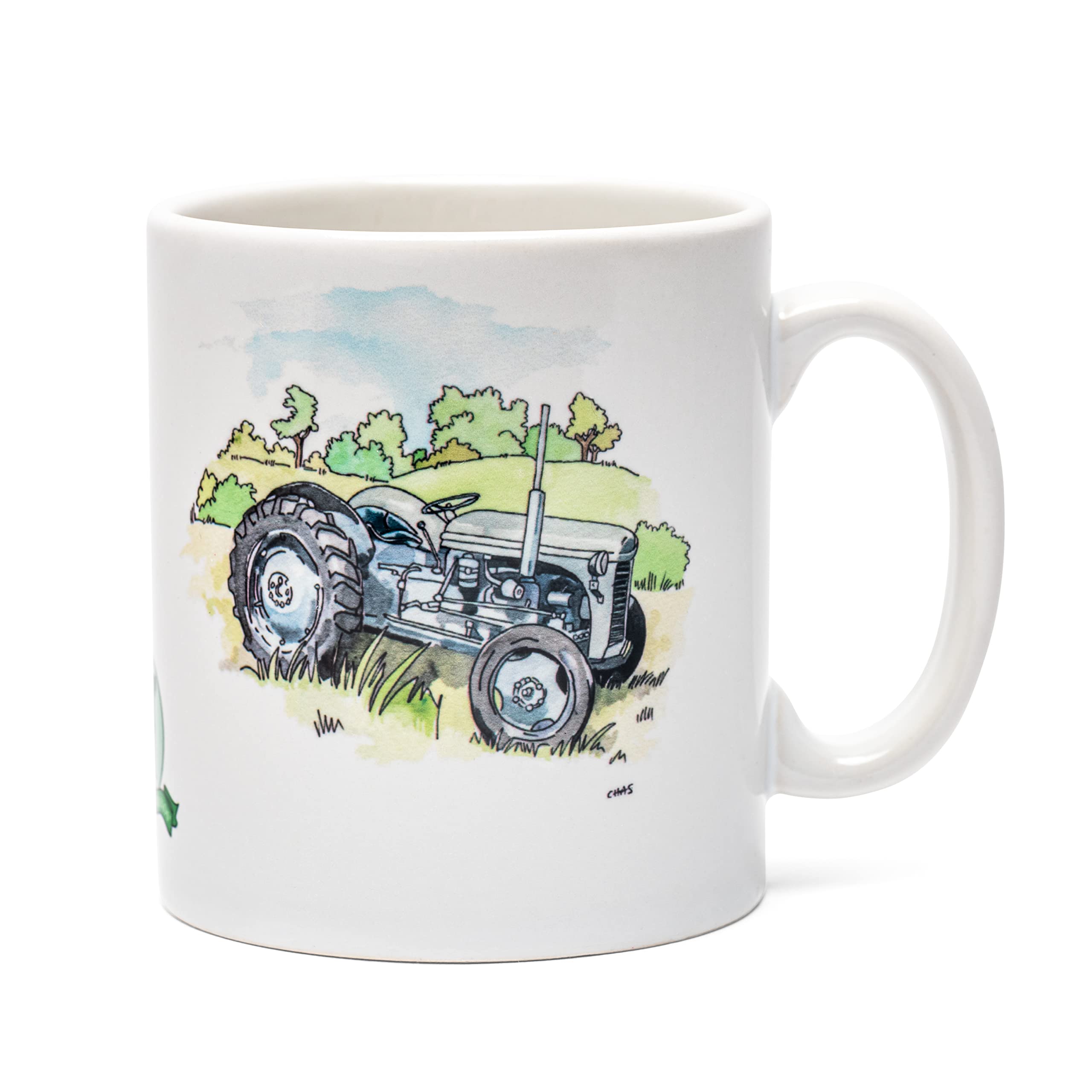 Farm Cottage Brands Tractor Lovers Mug Featuring Our Old Grey Ferguson“ Tractor Picture on Both Sides. Dishwasher and Microwave Safe (AC073)
