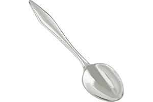 Sterling Silver Plain Salt Spoon or Mustard Spoon with Pointed Handle