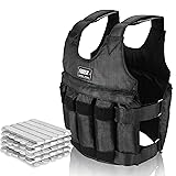 Adjustable weighted vest with weights included