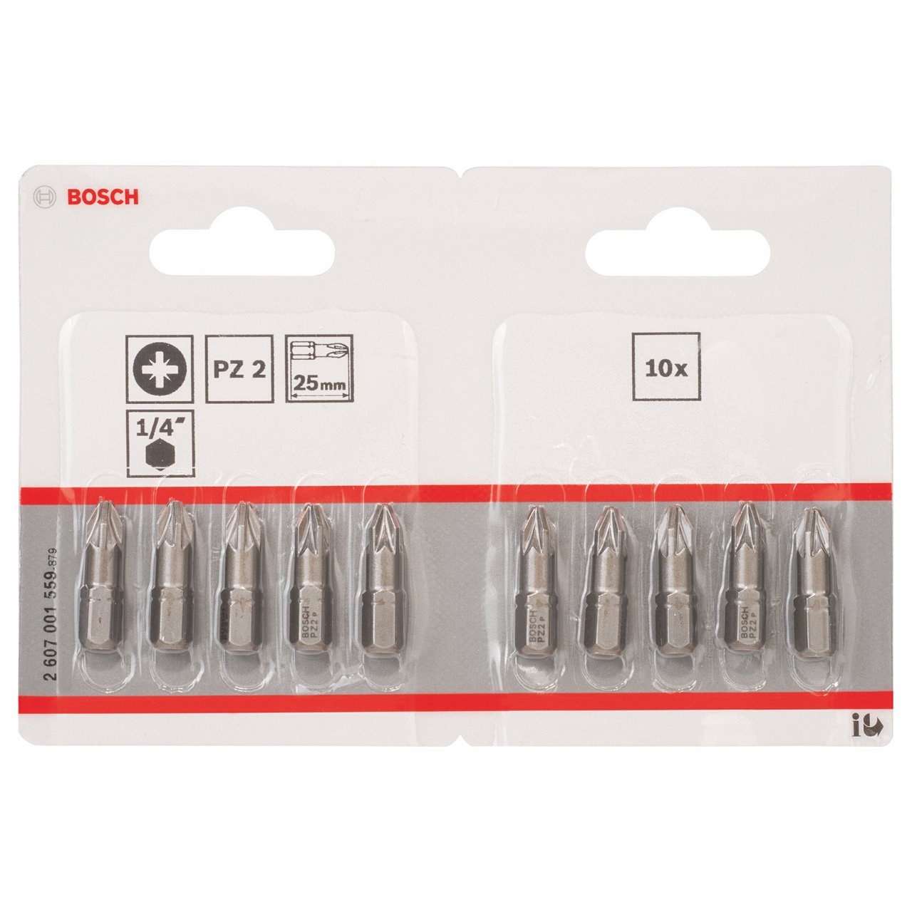Bosch 2607001559 Extra Hard Screwdriver Bit for Pozidriv Cross Head Screws