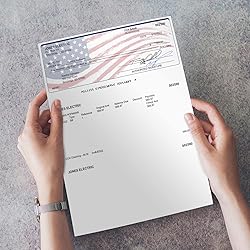 American Flag Blank Computer Checks / 250 Laser and