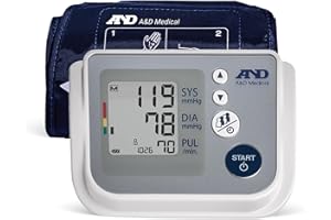 A&D Medical Blood Pressure Monitor for Home Use, UA-767F, Wide-Range Cuff (8.6-16.5"/22-42cm), 4 User, Easy to Use, Body Movement & Cuff Fit Detection Error, Batteries, Carrying Case