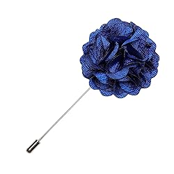 Ailisus Ascot and Lapel Pin Set Man Gold Blue