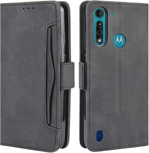 Amazon Com Hualubro Motorola Moto G8 Power Lite Case Magnetic Full Body Protection Shockproof Flip Leather Wallet Case Cover With Card Slot Holder For Motorola Moto G8 Power Lite Phone Case Black