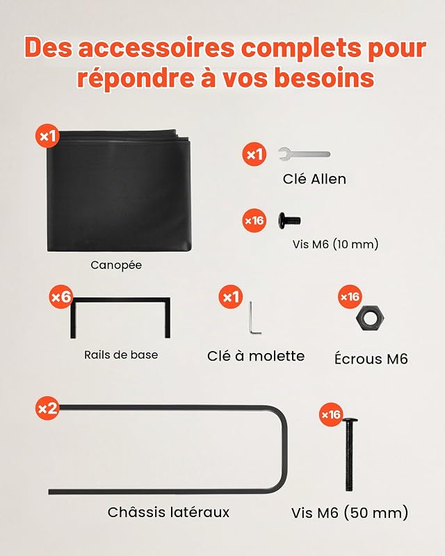 Support à bois de chauffage avec housse imperméable, range-bûches extérieur en métal, 1220 x 320 x 1180 mm, charge maximale 181,4 kg, couverture partielle, thermolaqué, pour terrasse, vérandas