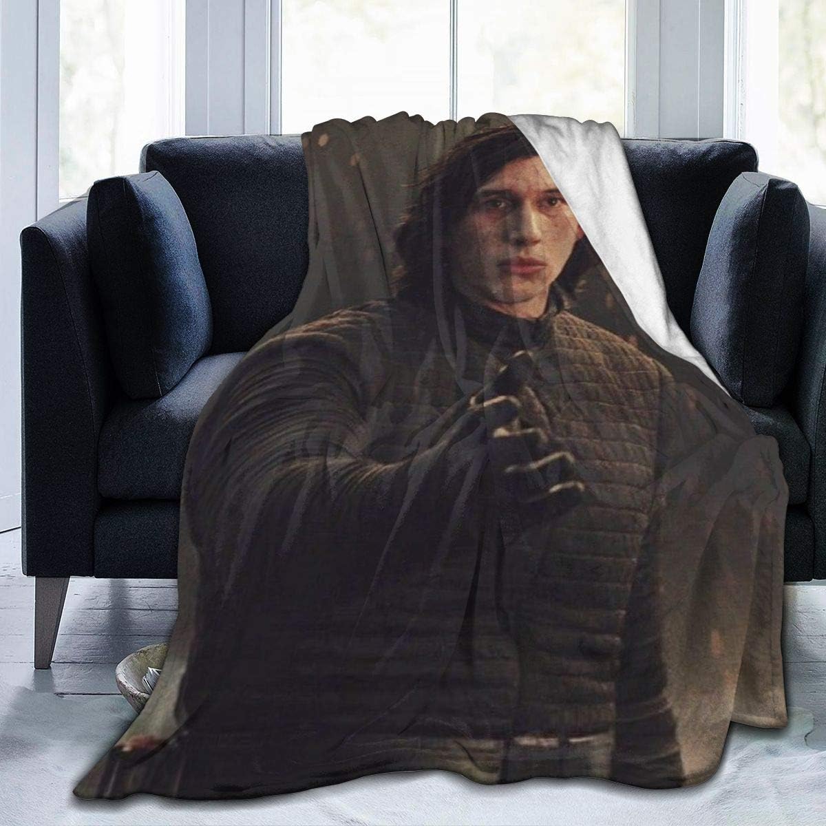 Cystal A-Dam Dri-ver Flannel Micro Fleece Blanket, Wearable Wool-Resistant Fleece Blanket, Suitable for Adult Women, Men, Children,Indoors Or Outdoors.