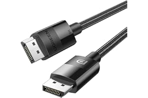 UGREEN VESA Certified DisplayPort 1.4 Cable, DP 8K@60Hz, 4K@144Hz, 1080P@240Hz, Support 32.4Gbps HDR, FreeSync G-Sync, Braide