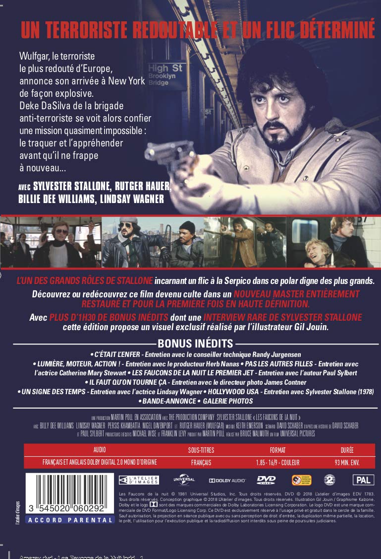 Les Faucons De La Nuit Fr Import Amazon De Stallone Sylvester Hauer Rutger Williams Billy Dee Malmuth Bruce Nelson Gary Stallone Sylvester Hauer Rutger Dvd Blu Ray