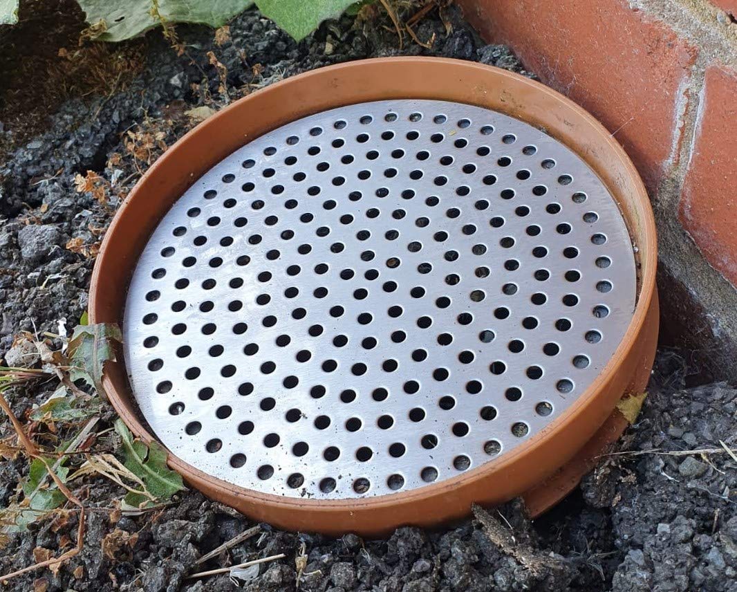 Simply Hardware® Round/Circular Drain Guard/Swirl Cover - 4 Inch up to 9 Inch Stainless Steel - Keep Drains Clear from Leaves & Debris - 6.5 Inch (165mm) - 61 Drainage Holes