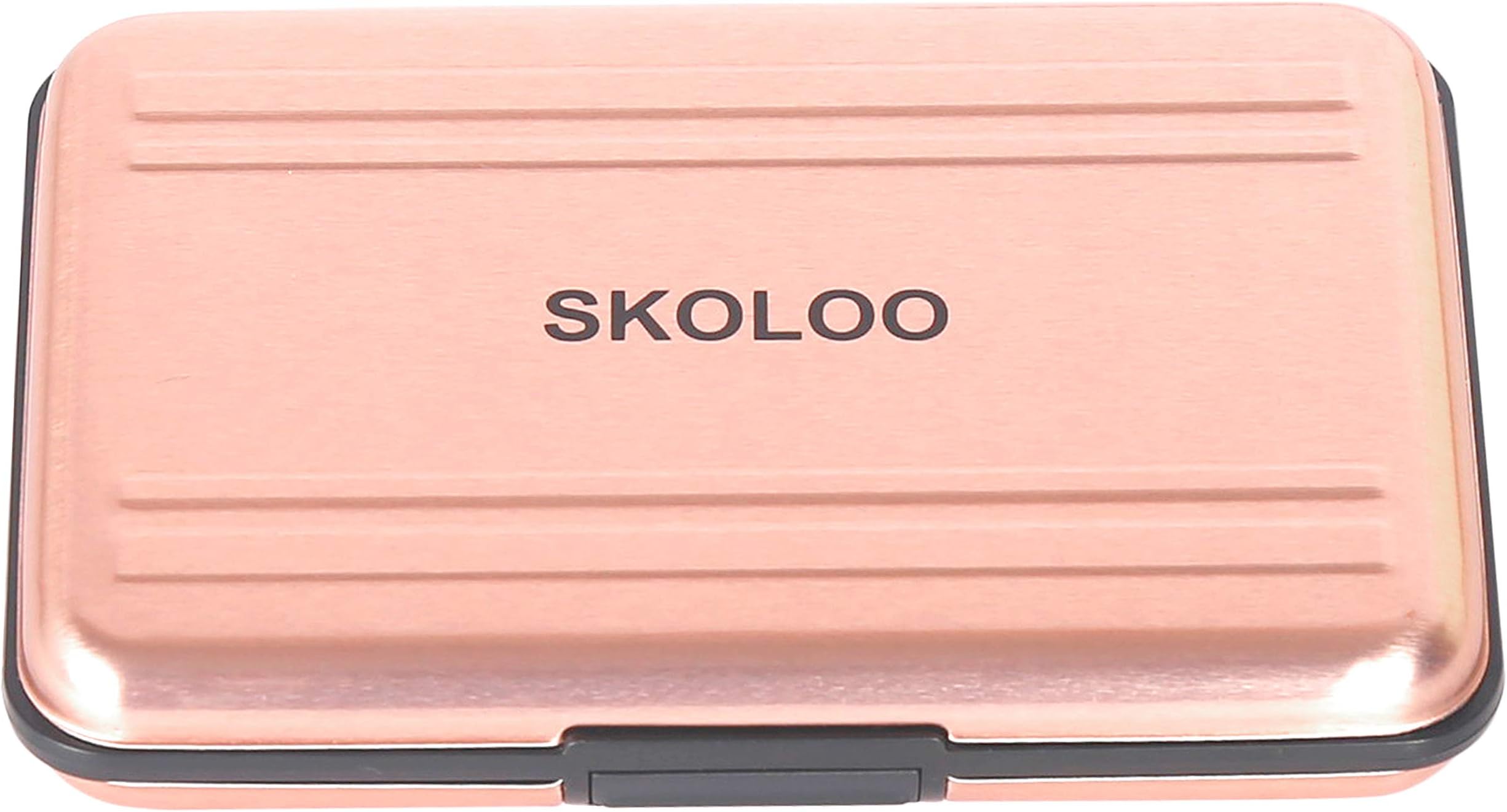 SKOLOO Small Cute Metal Memory Card Storage Carrying Case Holder for SD/SDHC/Micro TF/SDXC, Rose Gold