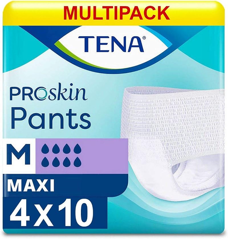 TENA Pants Maxi Medium 2500ml 10 Pack Incontinence Protection Multipack