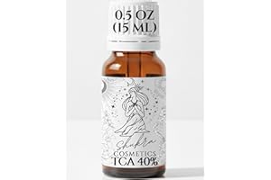 TCAPlatinumDerm Peel 40% (0.5oz/15ml) medium depth chemical peel ideal for Dilutions and spot application on scars with CROSS