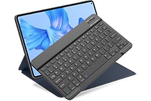 NOOX Bluetooth Keyboard for iPad 10th Generation, iPad Pro 13/12/11/10/9/8/7 inch, iPad Air 13/11th Gen, iPad Mini, Samsung Xiaomi Tablets, etc. - Slim Wireless Portable Travel Office Computer Accessories
