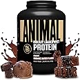 Animal Whey Isolate Protein Powder - Loaded for Pre & Post Workout Muscle Builder and Recovery with Digestive Enzymes for Men & Women - 25g Protein, Great Taste, Low Sugar - Brownie Batter 4 lbs