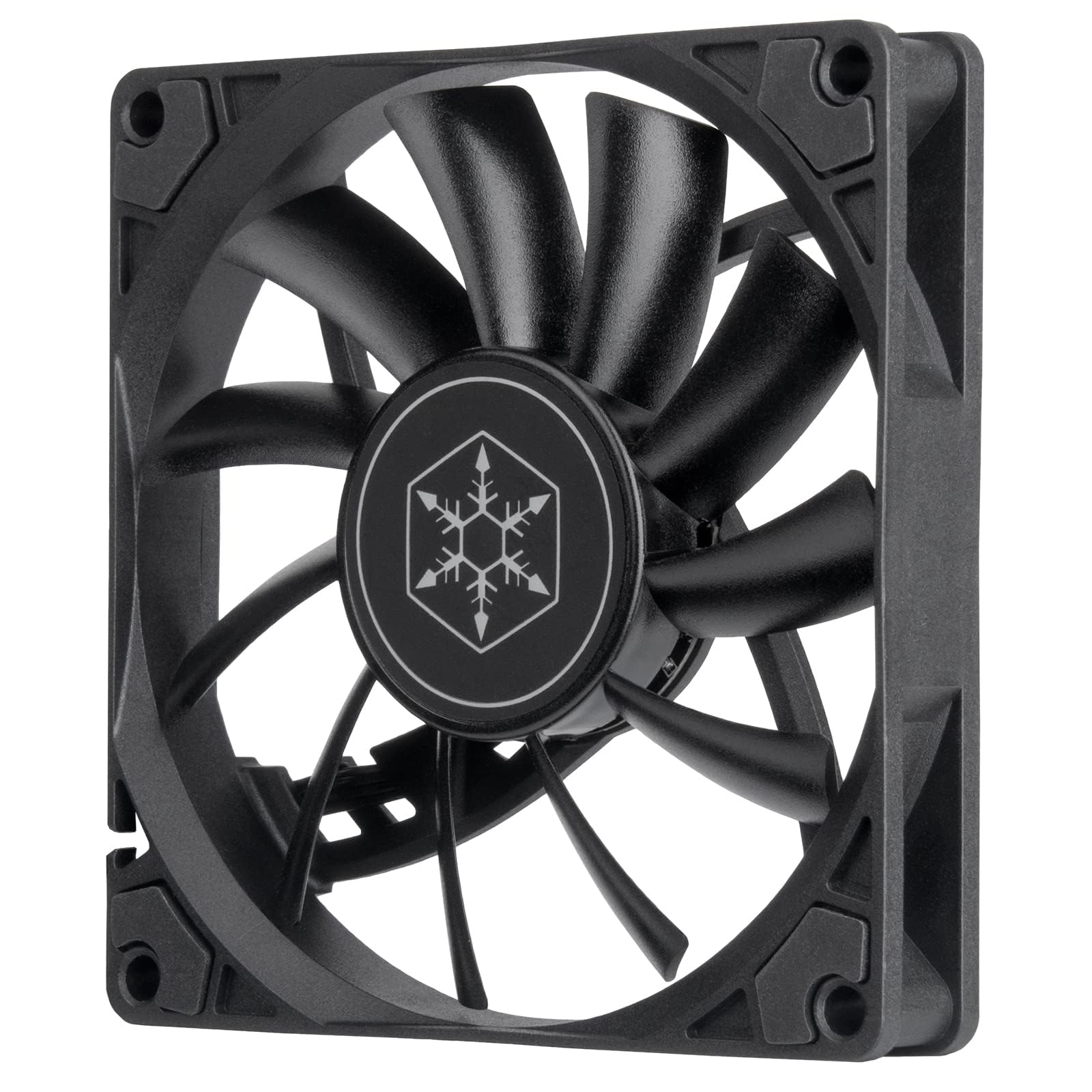 SilverStone Technology SST-AS90B - Air Slimmer Slim 92mm Fan with Improved Performance, PWM