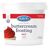 Satin Ice Red Buttercream Frosting - 1lb - Pail