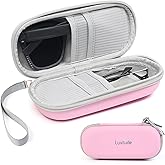 Luxtude Double Glasses Case Hard Shell, Double Eyeglass Case Dual Sunglasses Cases, Travel Sunglasses Organizer for Women Men