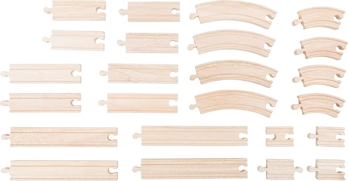 Holzeisenbahn - Holz Eisenbahn - Aus robustem Holz gefertigt, lässt er Sich mit Allen handelsüblichen Eisenbahnen kombinieren