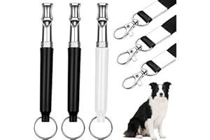 Gyinere 3 Pcs Dog Whistle,Dog Whistle to Stop Barking Neighbors Dog,Ultrasonic Dog Whistles,Professional Recall Dog Training Whistles, with Lanyard