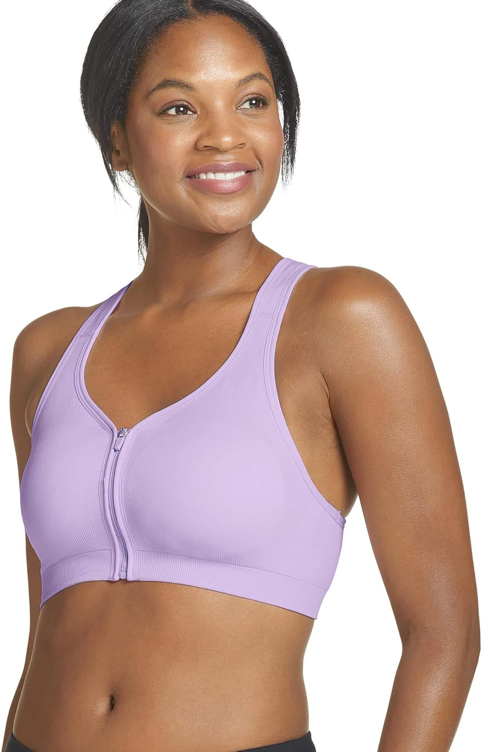 Jockey Women's Zip Front Seam Free Bra at  Women’s Clothing store