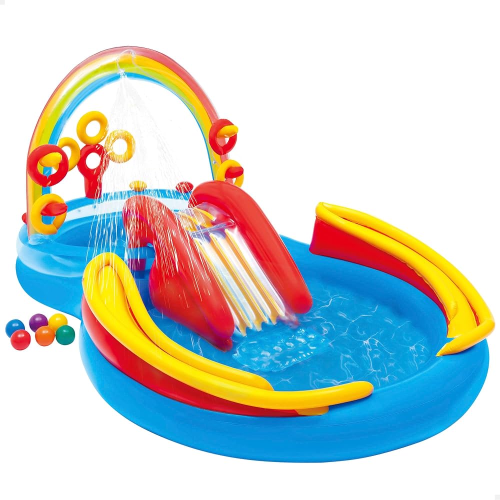 Intex Rainbow Ring Play Centre Brand Rainbow Shower Drain Valve 297 x 193 x 135