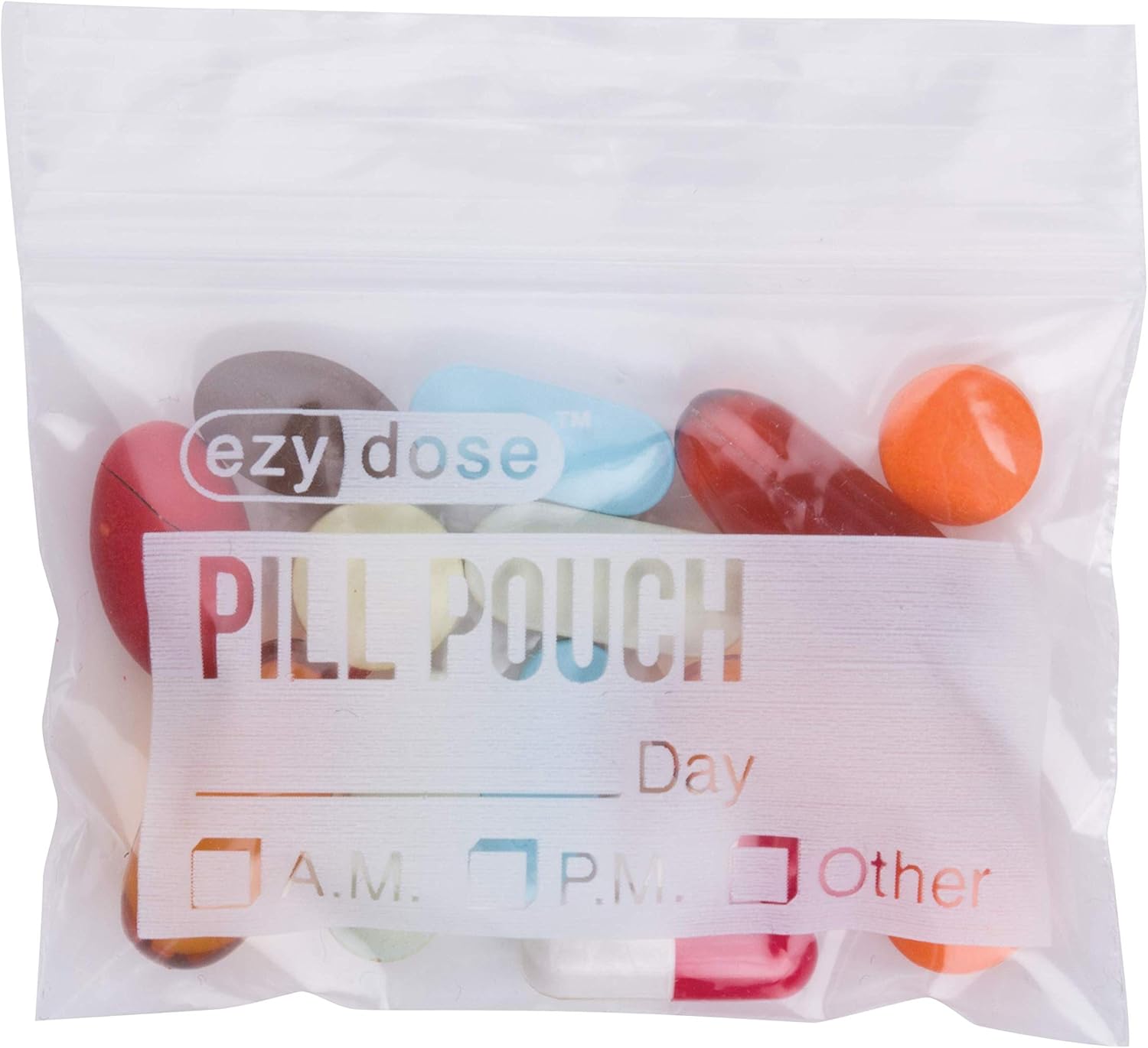 Amazon Com Ezy Dose Pill Packs Pill And Vitamin Organizer Pouches 100 Count Disposable Health Personal Care