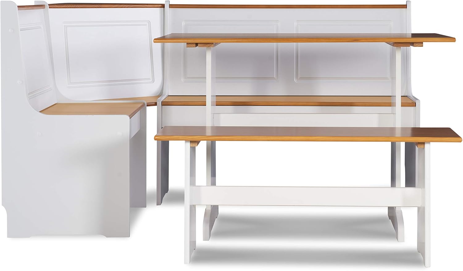 Linon Ardmore Kitchen Nook Set, White: Furniture & Decor