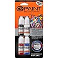 G-Paint Bike Paint MATT Series - Touch-Up Paint Kit for Scratched or Chipped Frames - 4 Pack of 10ml Bottles - Black/White/Red/Cyan. Includes Applicator Brush, Durable, Permanent and Tough