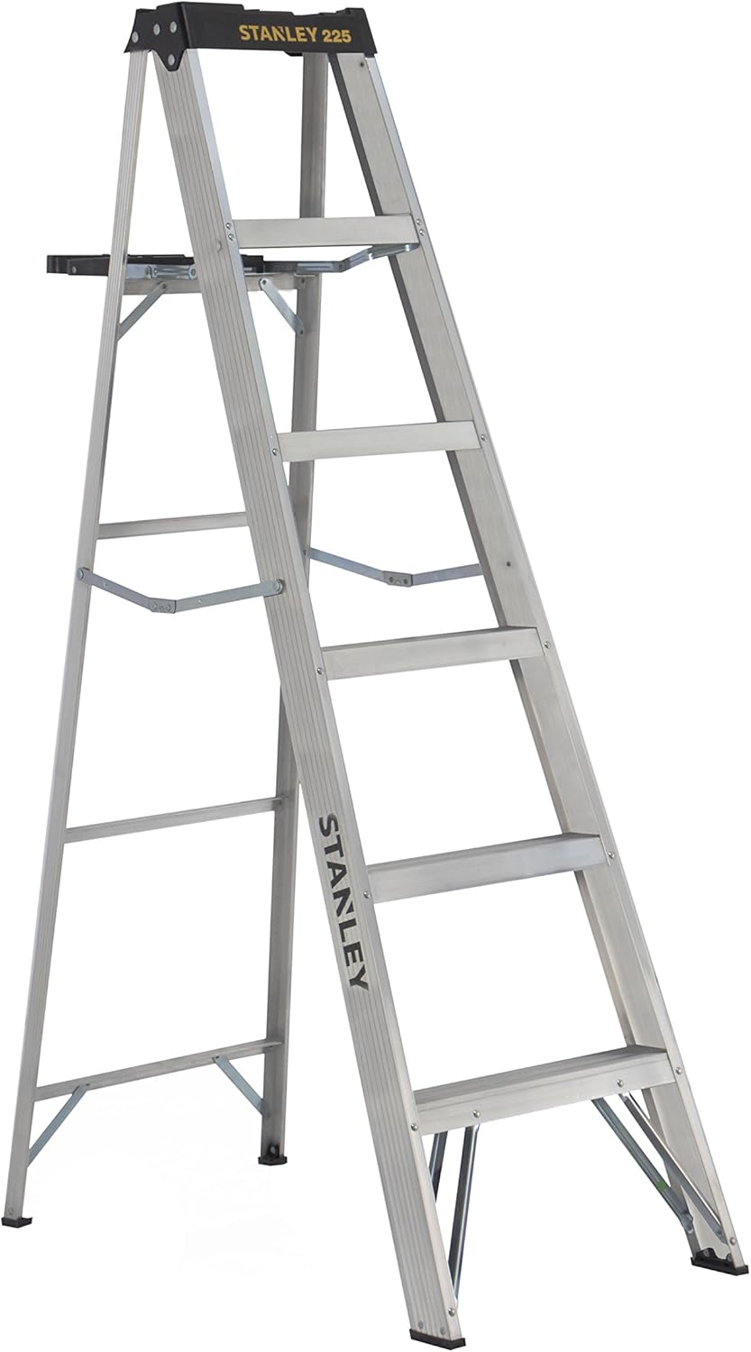 Stanley SXL221208 Aluminum Step Ladder Type II, 225 lb Load Capacity 8' with Multi