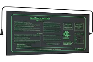 iPower Waterproof Seedling Heat Mat 10" x 20", ETL Certified Durable Germination Heating Pad, for Seed Starting Propagation