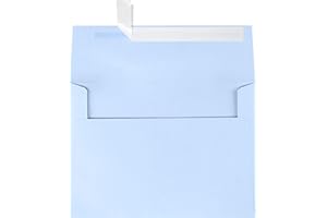 LUXPaper A7 Invitation Envelopes | Peel & Press | 5 1/4" x 7 1/4" | Baby Blue | 80lb. Text | 50 Qty