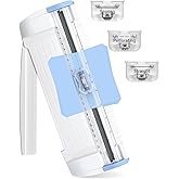 3-in-1 Paper Trimmer with Straight, Scoring & Perforating Blades, 9" A5 Cutter for Crafting, Scrapbooking, Cardstock, Labels 