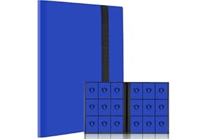 FONWILL Card Binder, Premium Card Book for 360 Cards, Sturdy Card Album for Collectible Cards, Side-Loading Card Collection Folder for TCG, MTG, Yugioh, Other Game Cards, Sport Cards, Dark blue