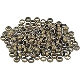 uxcell 200Pcs Round Crimp Beads, 3.5mm Metal Spacer Loose Beads Metal Clamp Ends Tiny Stoppers Bead for Bracelet Jewelry Making Craft DIY, Bronze