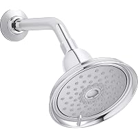 Kohler Bancroft Duschkopf – Poliertes Chrom, 3 Sprühfunktionen, Mit Katalyst-Technologie