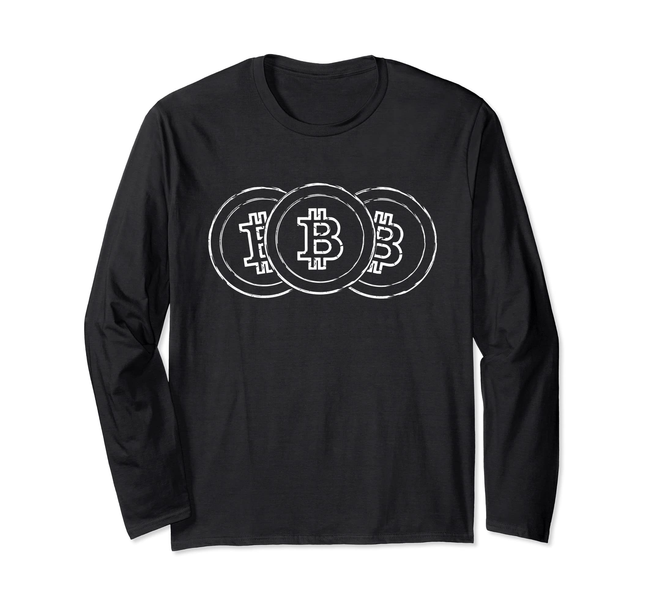 Crypto Currency Bitcoin Cryptocurrency Blockchain BTC Long Sleeve T-Shirt