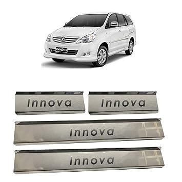 Auto Car Winner Stainless Steel Door Sill Plates Foot Steps Scuff Plates For Toyota Innova Amazon In Car Motorbike