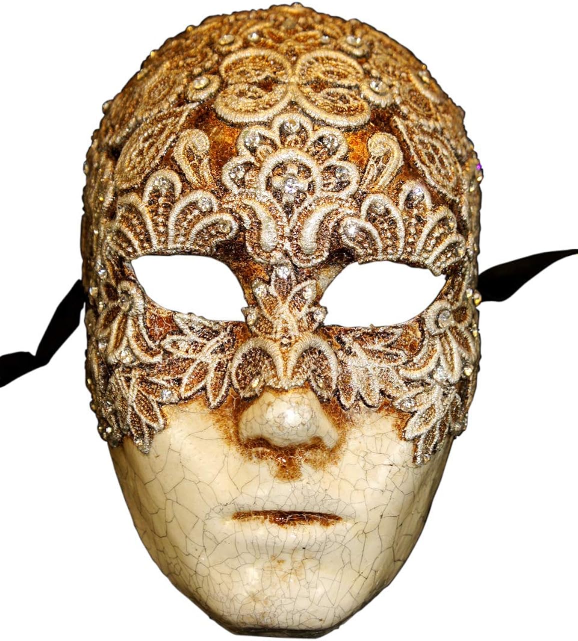 Máscara veneciana con ojos de cara completa para hombre