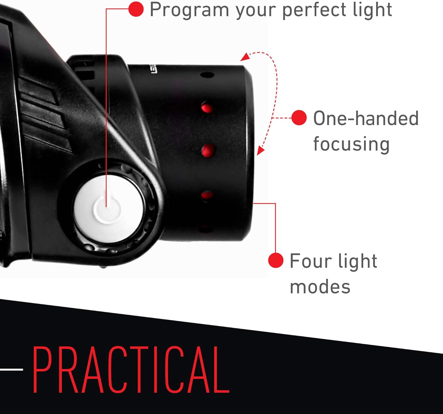 Ledlenser, H14R.2 Rechargeable Headlamp, Black : Headlamps : Sports & Outdoors