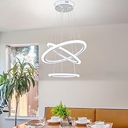 O'NEELDY Modern LED Chandeliers White Pendant Light