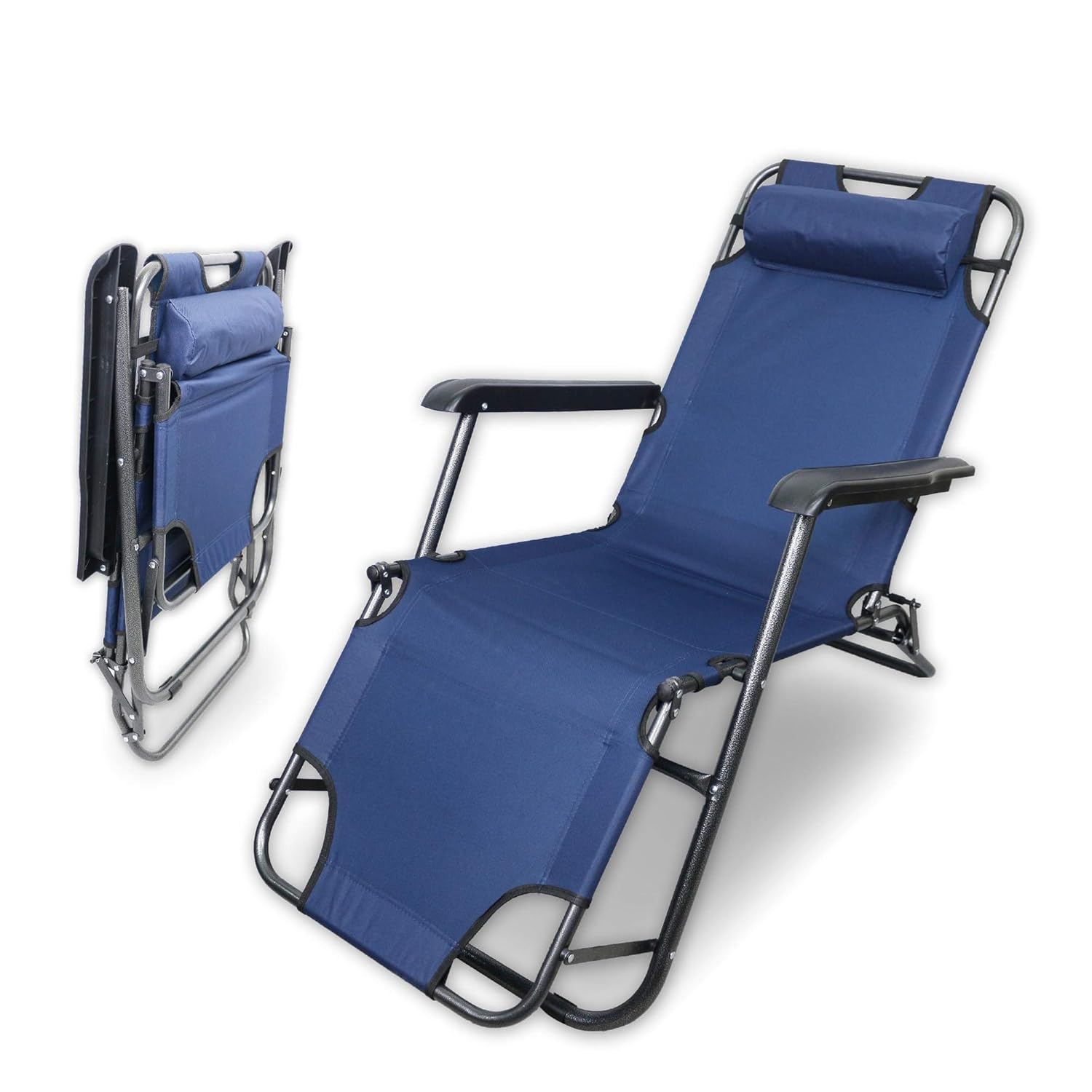 Ash u0026 Roh® Relax Recliner Comfort Folding Chair for Indoor, Outdoor, Home,  Beach, Garden, Lounge, Camping, Deck Chair (Standard) Ash u0026 Roh® Relax Recliner Comfort Folding Chair for Indoor, Outdoor, Home,  Beach, Garden, Lounge, Camping, Deck Chair (Standard)
