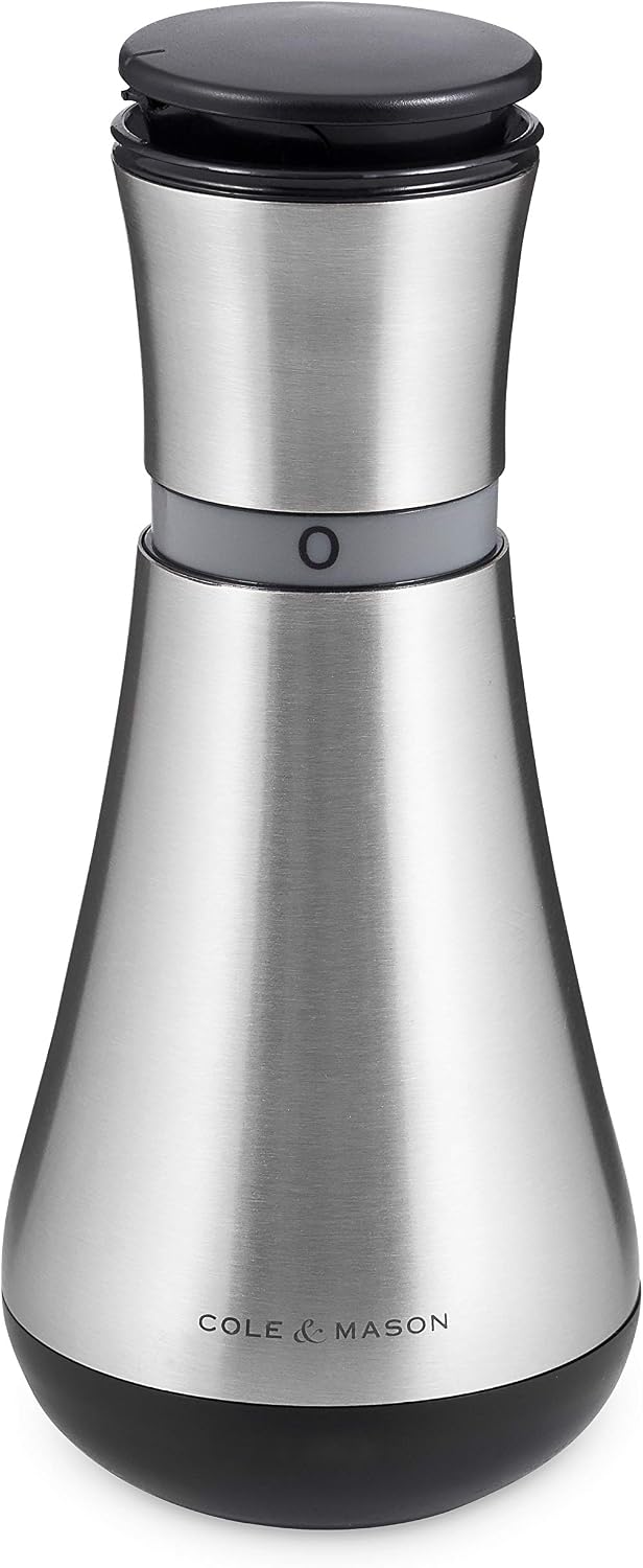 Cole & Mason H221917 Henley Oil & Vinegar Pourer, Silver/Black, 180 mm