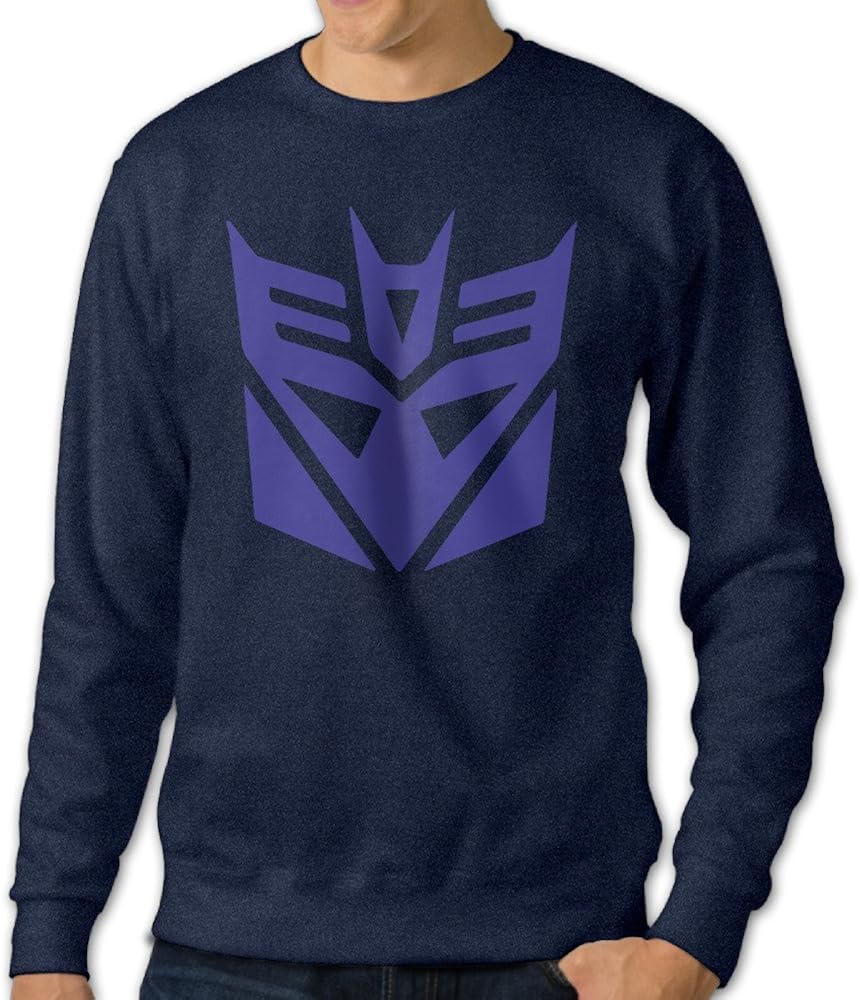 Amazon.com: Transformers Decepticon Logo Men Hoodie Long Sleeve Navy: Clothing