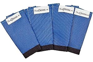 SHOOFLY Horse Leggins, Patented Loose Fitting Boots, Breathable Plastic Mesh (Blue/Mini)