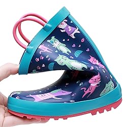 LANCDON Toddler Rain Boots for Boys and Girls