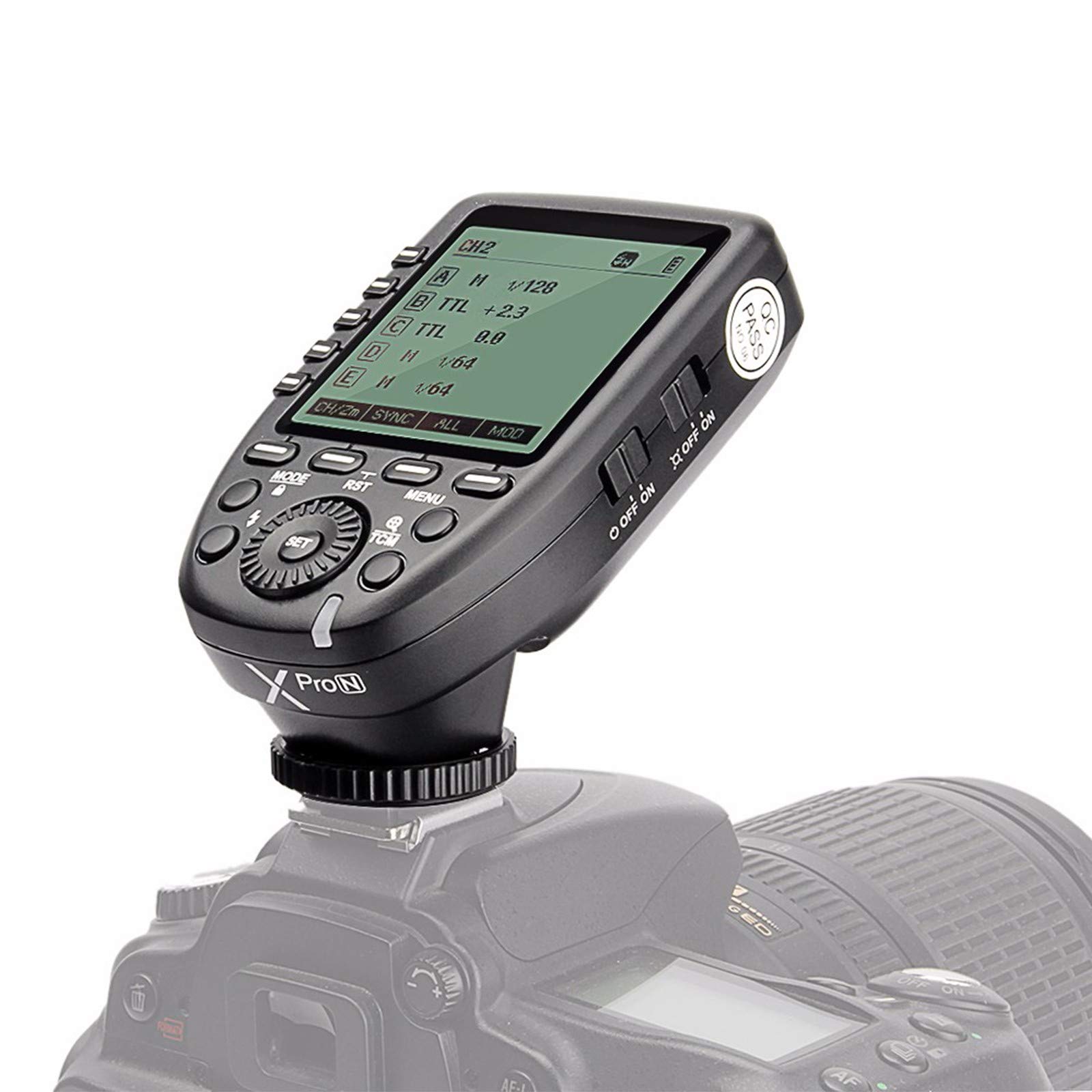 Godox XPro-N i-TTL 2.4G 1/8000s Wireless Flash Trigger Transmitter 16 Groups and 32 Channels for Nikon Hotshoe Camera Flash TT350N V350N TT685N V860 V850 AD200 AD400Pro AD600 Pro AD600