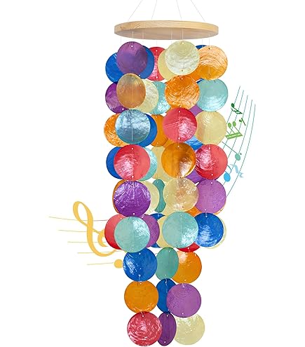 Amazon.com : Woodstock Chimes Capiz Waterfall Wind Chime, 40